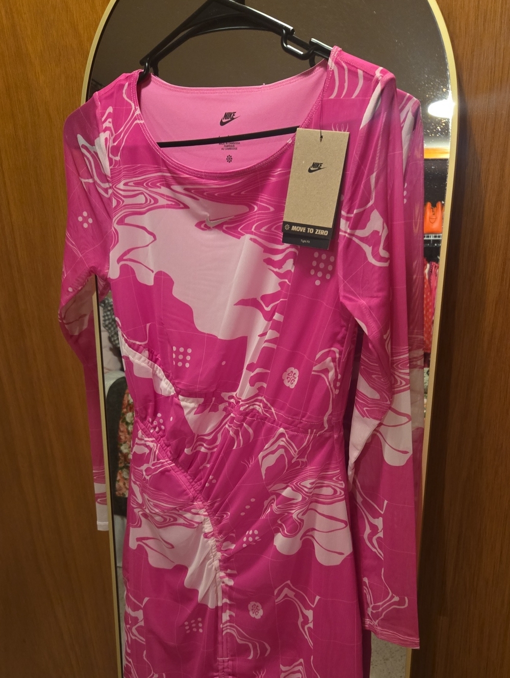 Nike Pink Swirl Athletic Dress